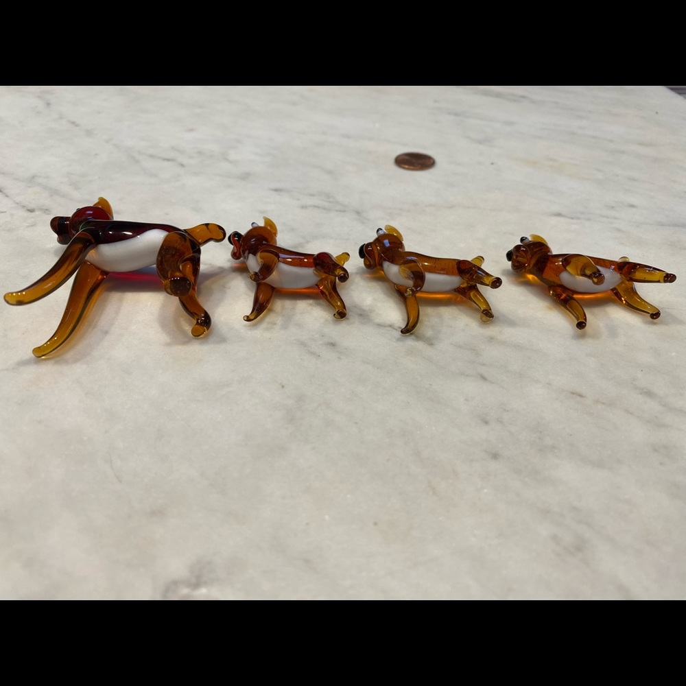Murano Glass Boxer Family - Picture 6 of 7